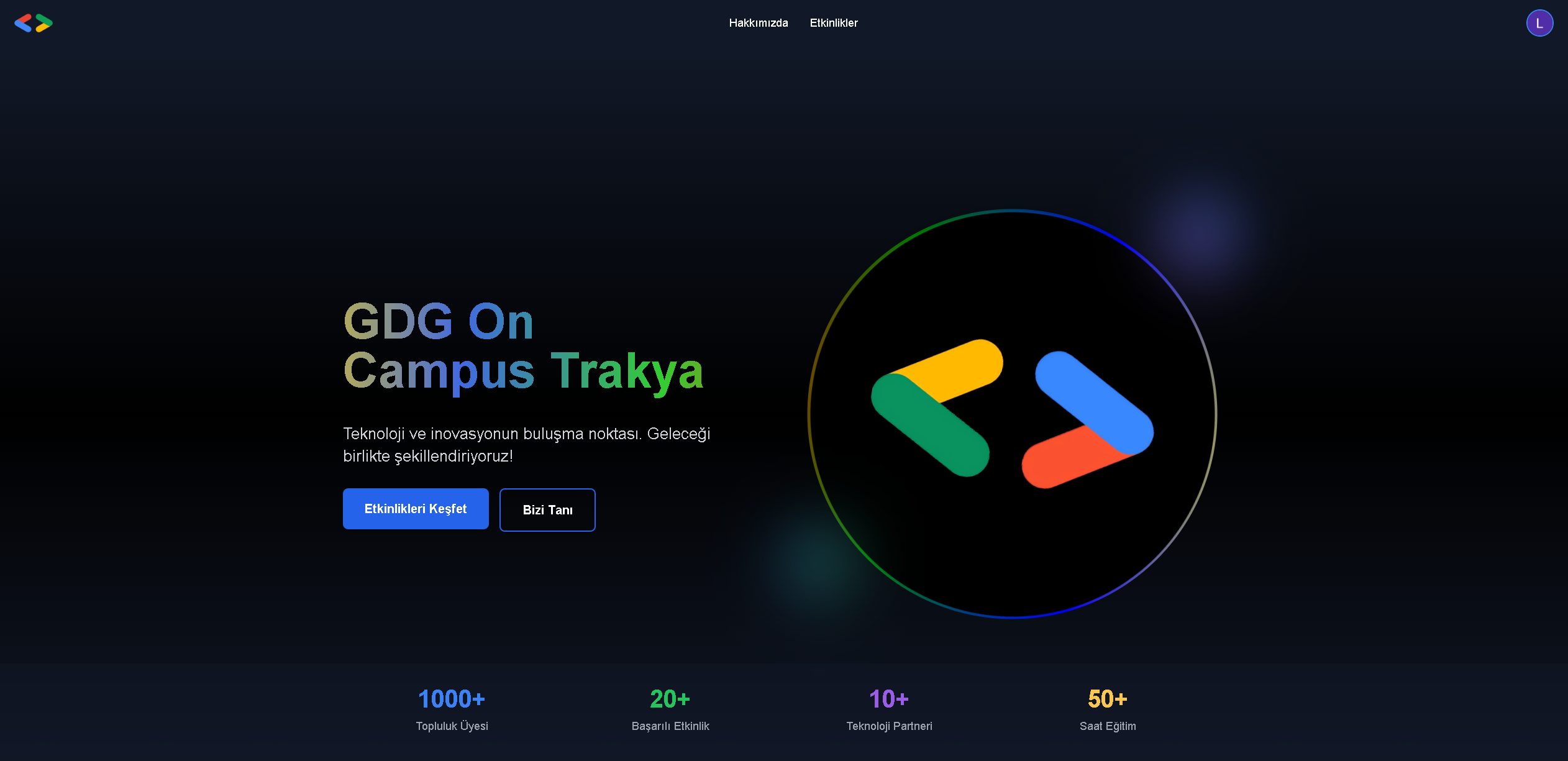 GDG Website screenshot